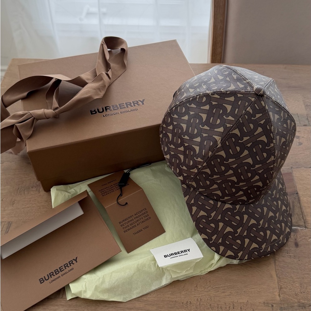 Burberry Tan Monogram Baseball Cap